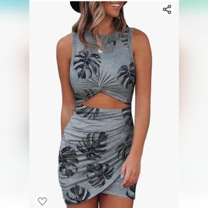 NWOT hawaiian cutout body on dress